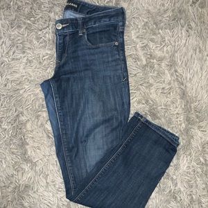Express Dark Wash Skinny Jeans Low Rise